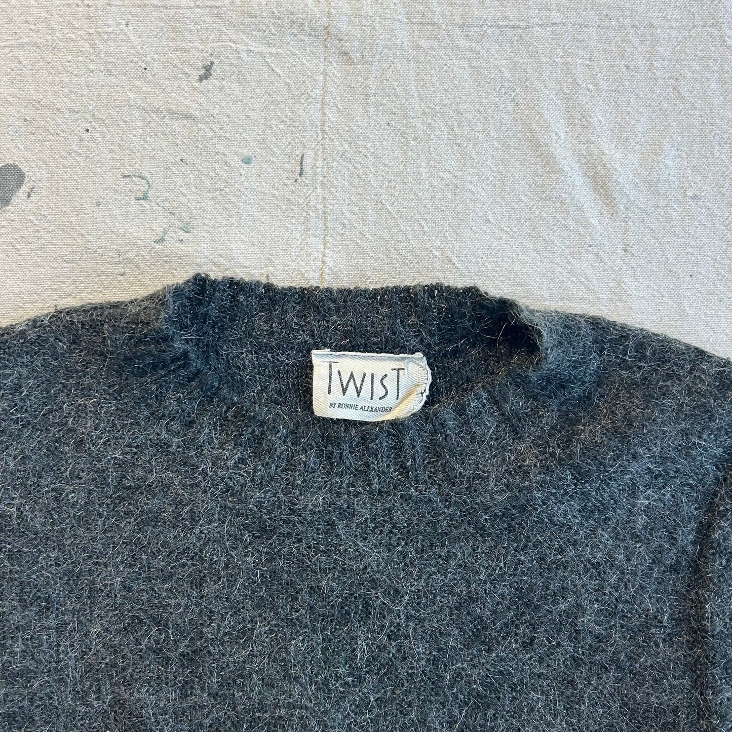 90's Short Sleeve Mohair Knit