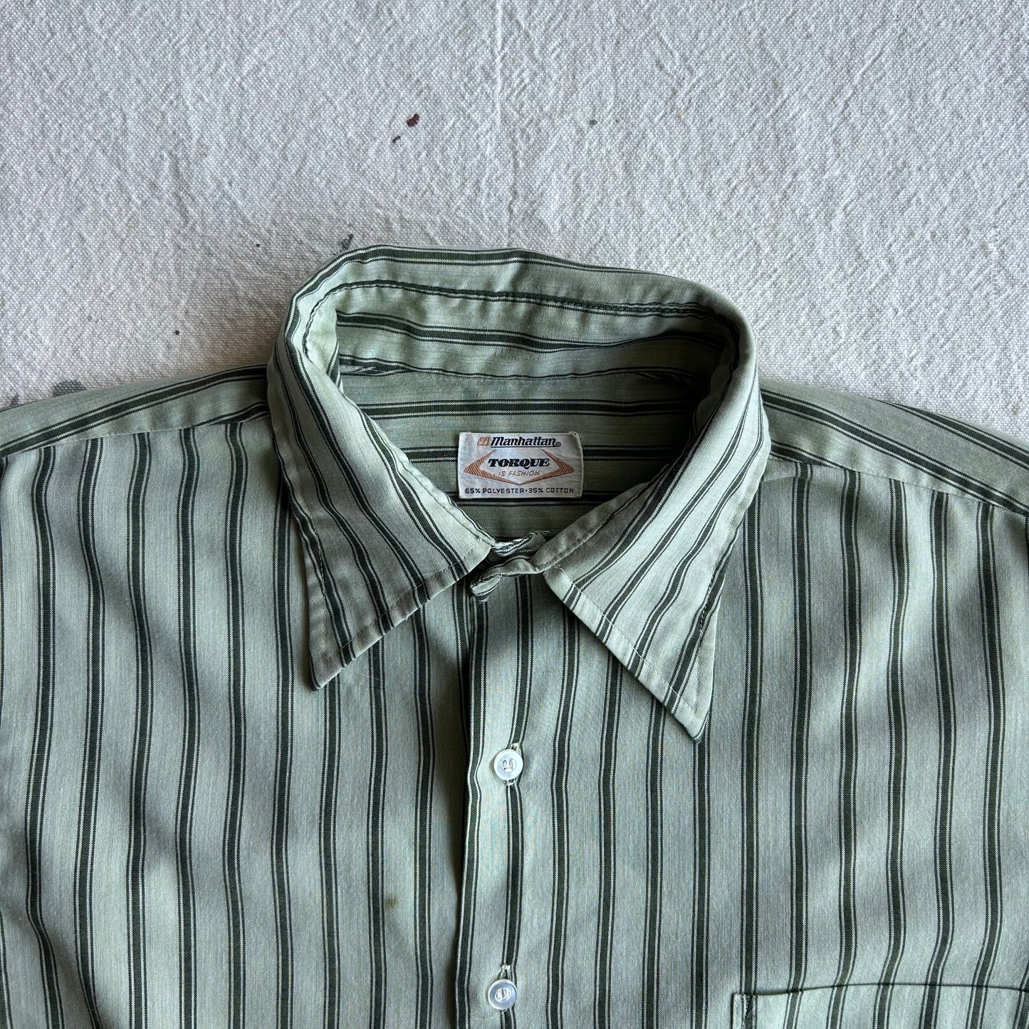 70's Striped Button Up