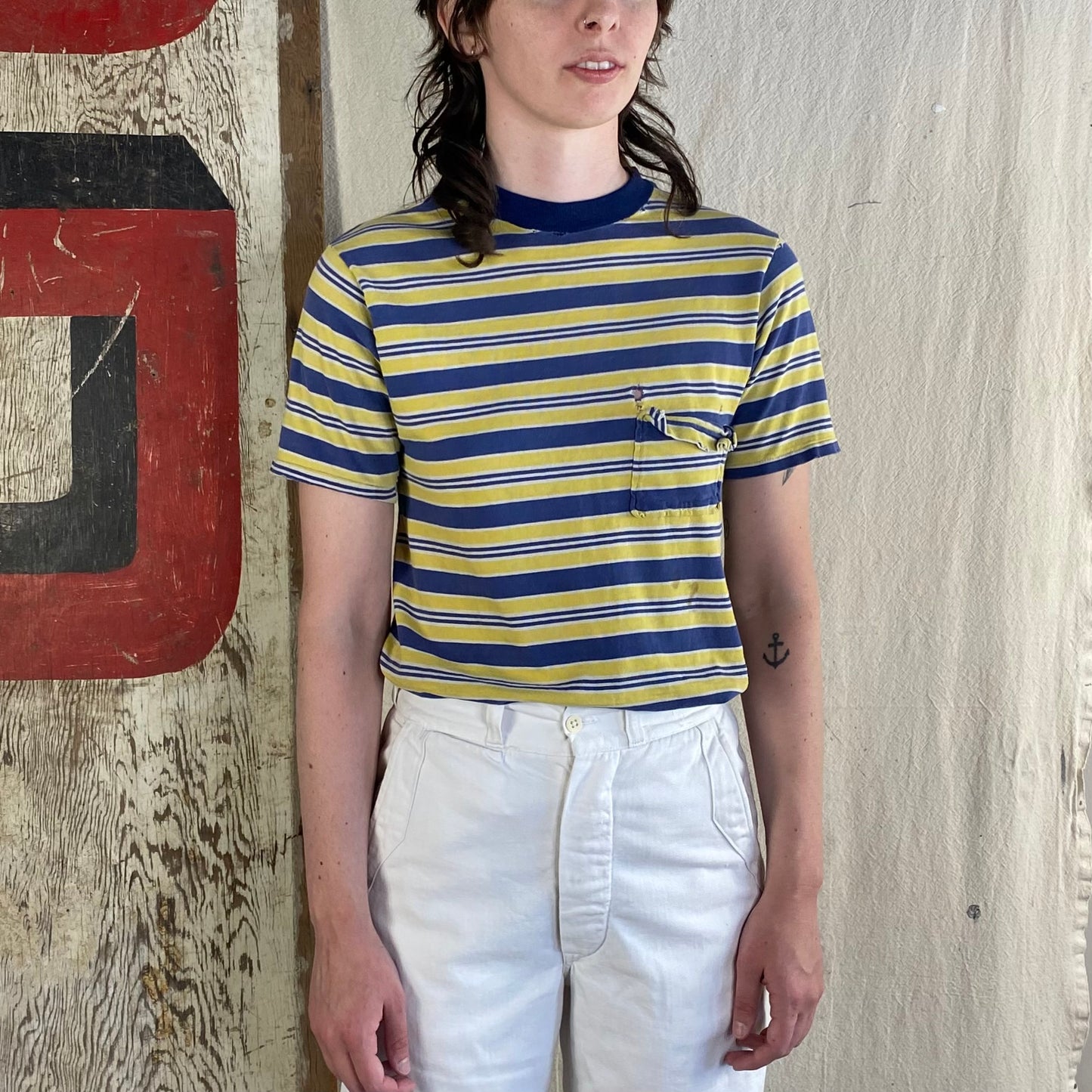 70's K-Mart Striped Pocket Tee