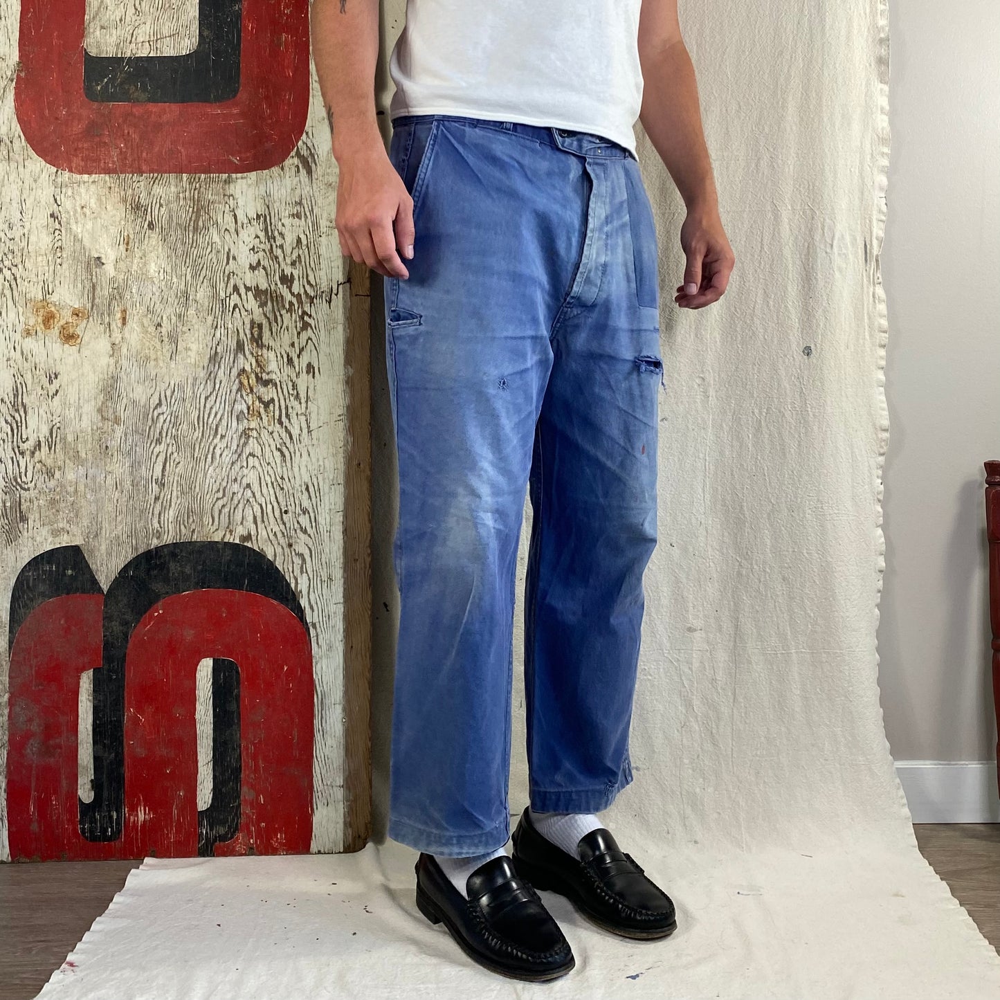 60's French Work Pants