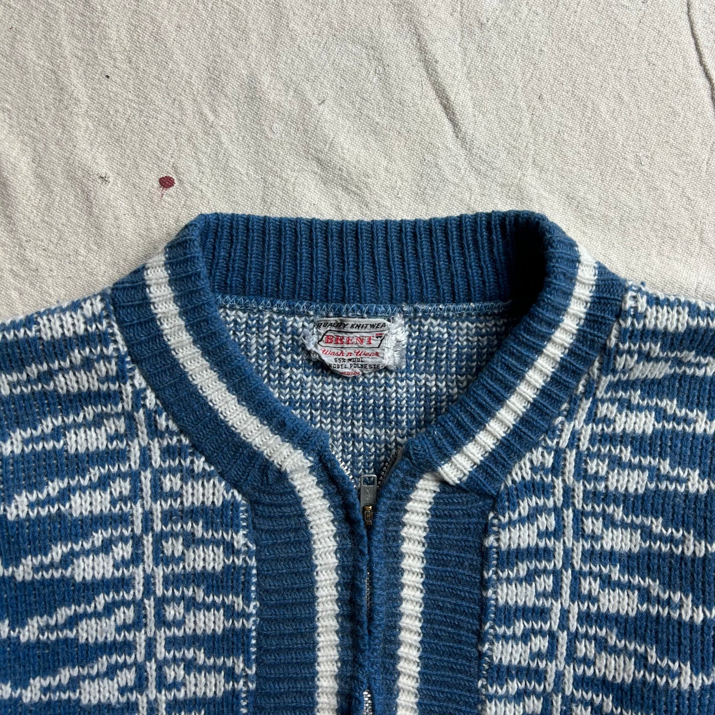 60's Brent Zip Up Knit