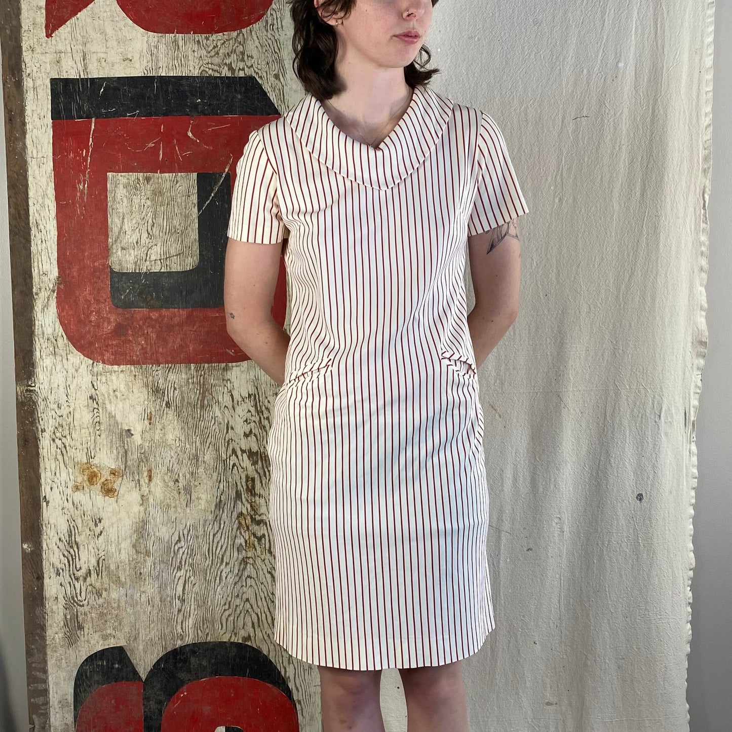 50's Pinstripe Dress