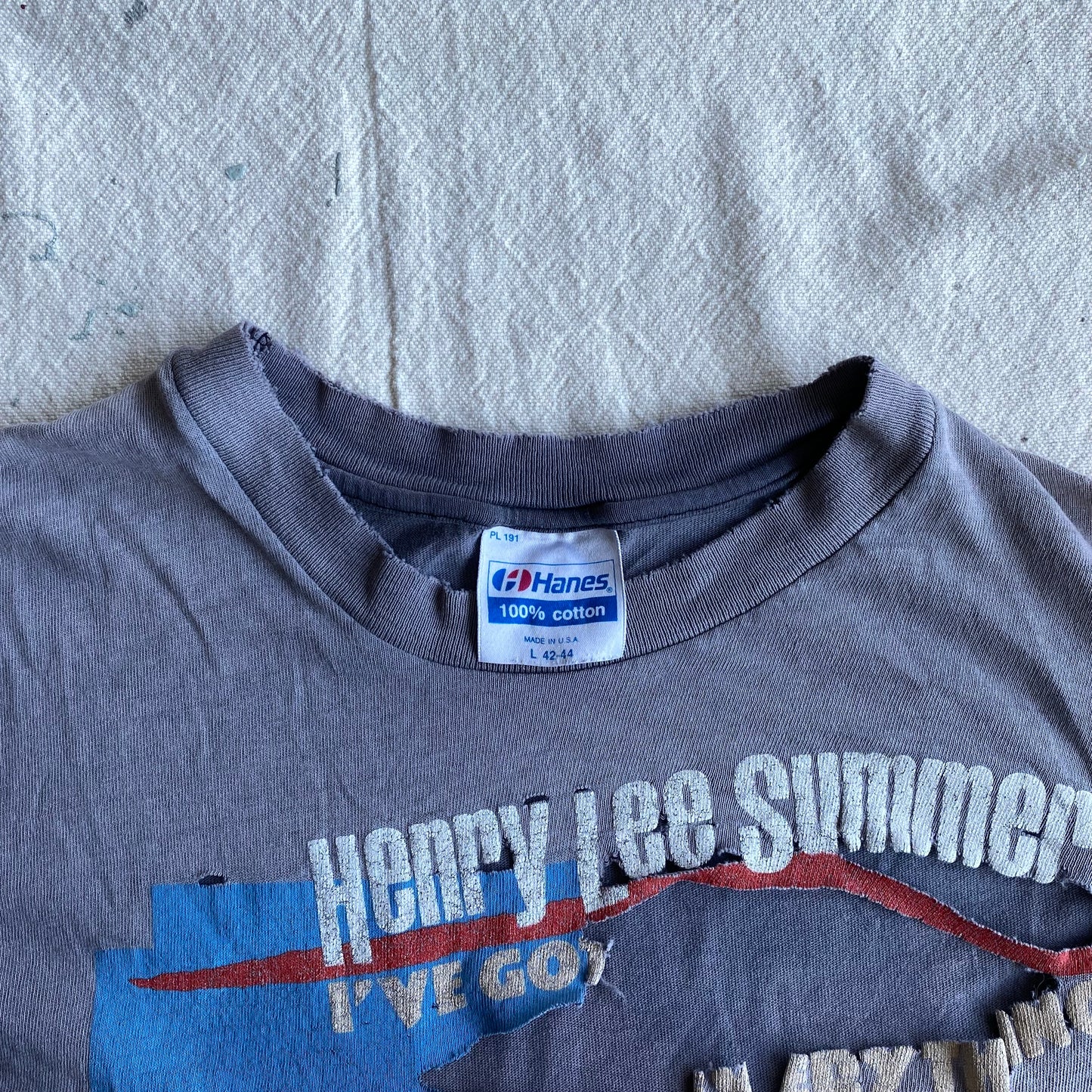 80's Henry Lee Summer Thrashed Tour Tee