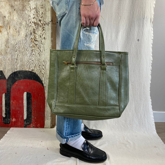 60's Green Leather Bag