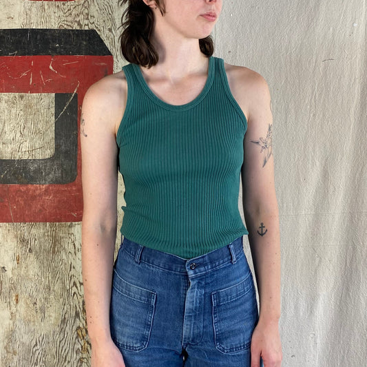70's Forest Green Tank