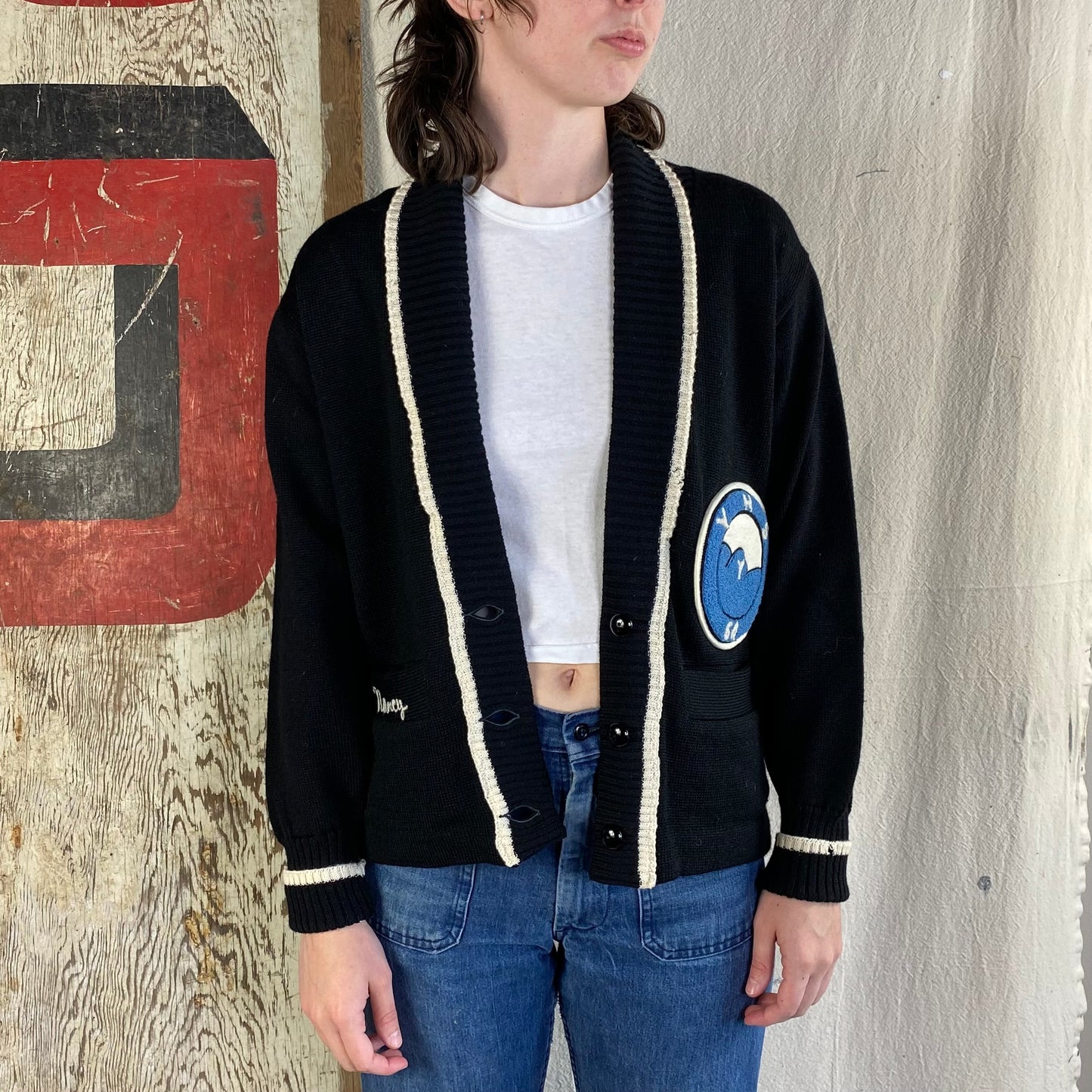 60's "Nancy" Collegiate Cardigan