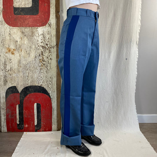 70's Wool Striped Military Pants