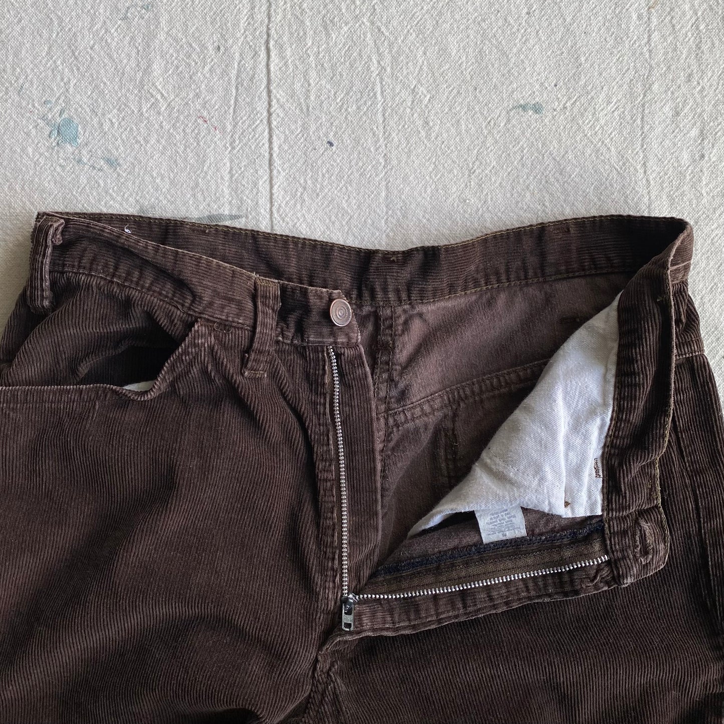 70's Brown Corduroy Flares