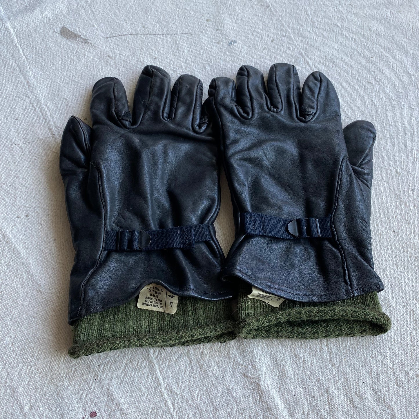 40's Leather Military Gloves