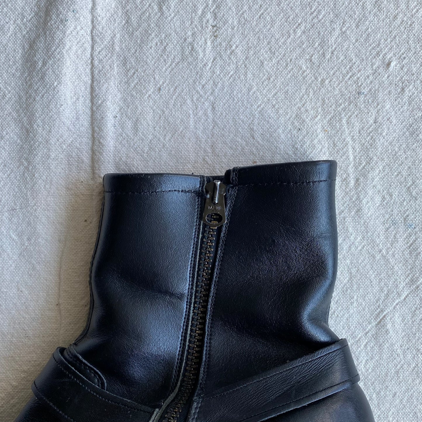 Steel Toe Leather Harness Boots