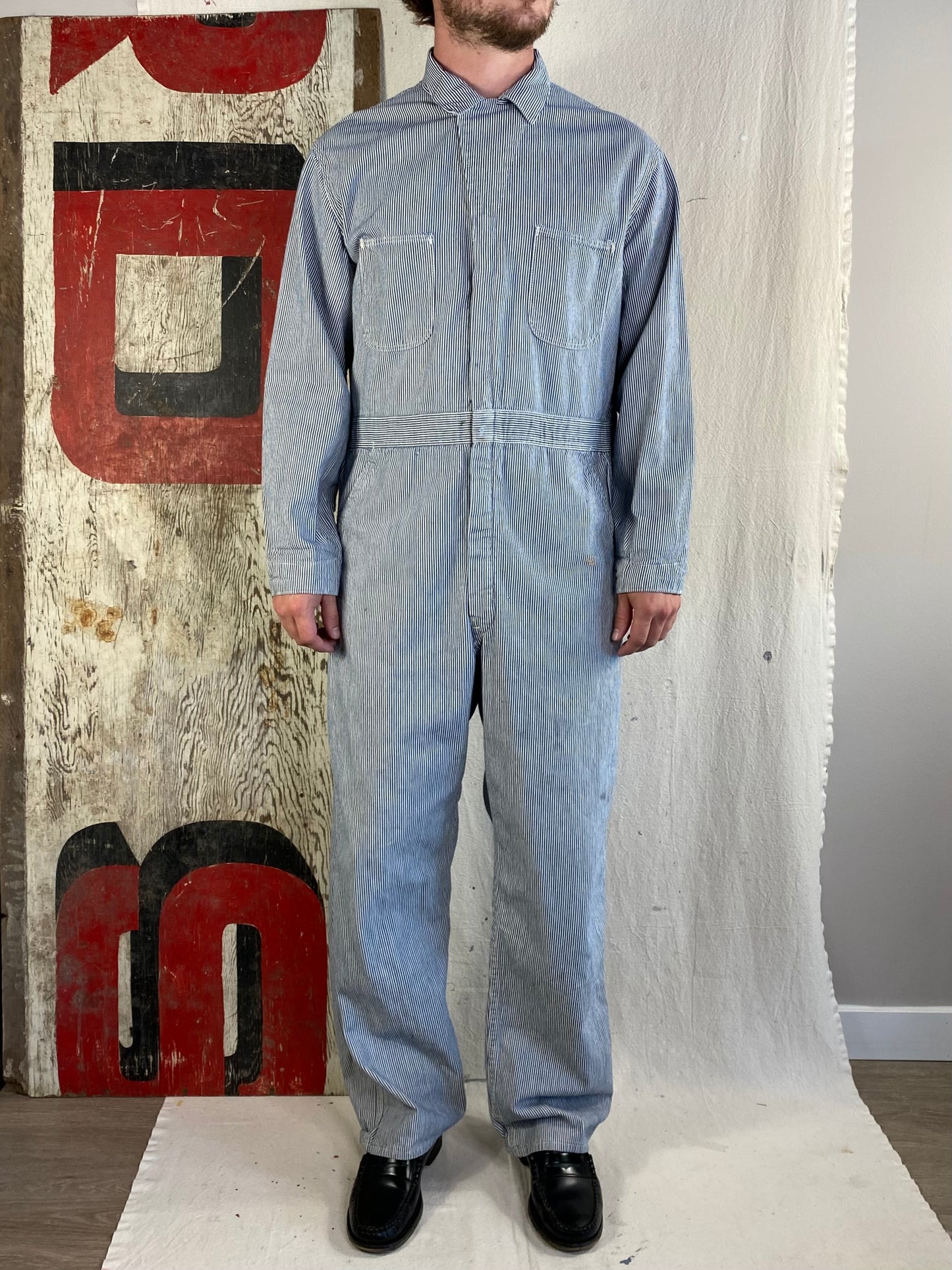 60's Hickory Stripe Coveralls