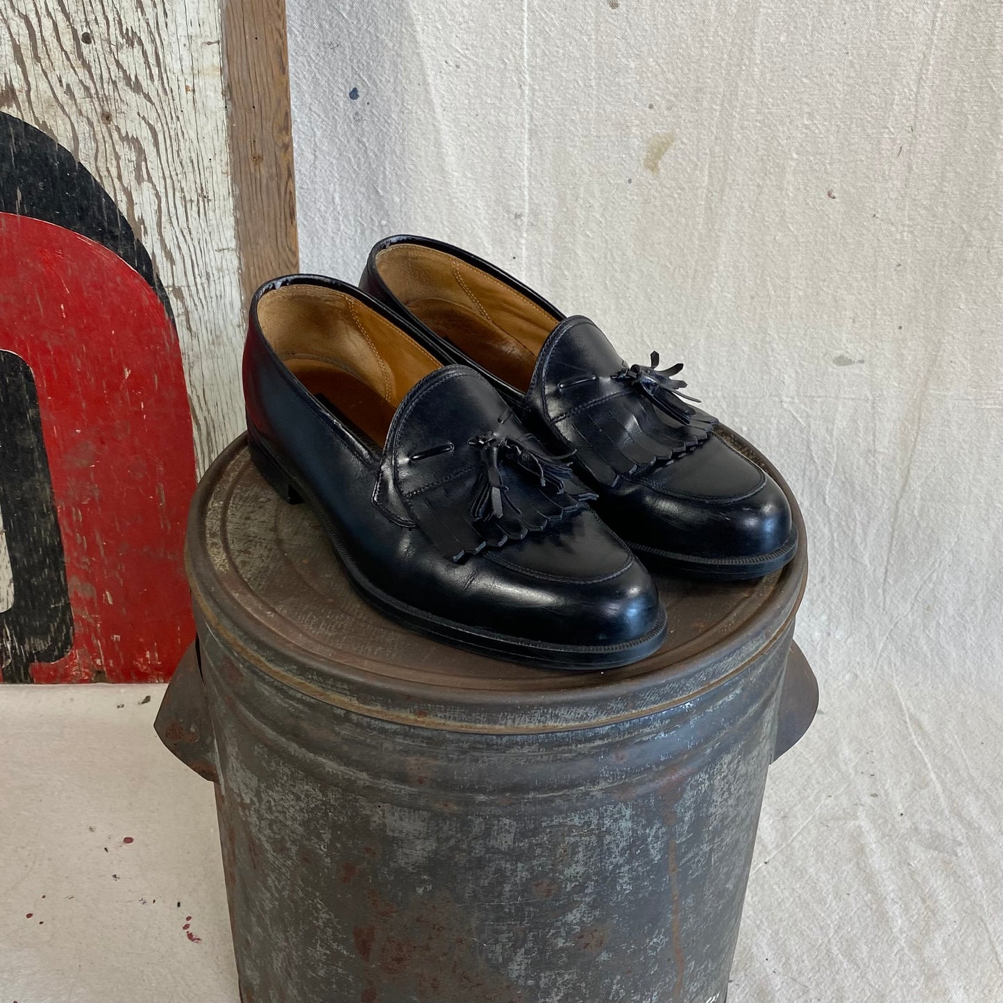 Leather Tassel Loafers