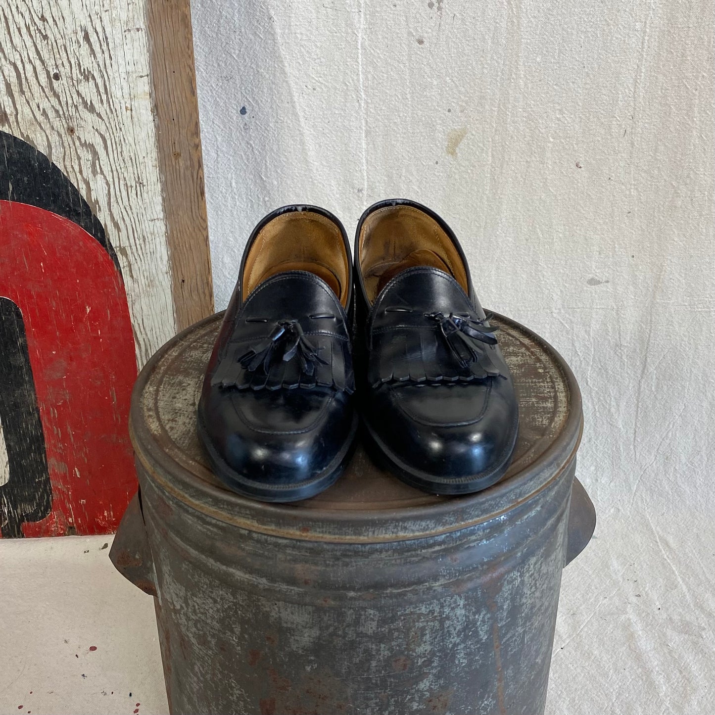 Leather Tassel Loafers