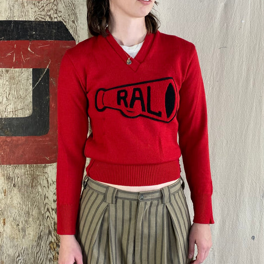 60's Wool Cheerleader Knit