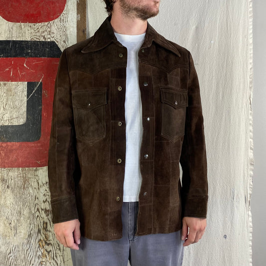 70's Leather Patchwork Jacket