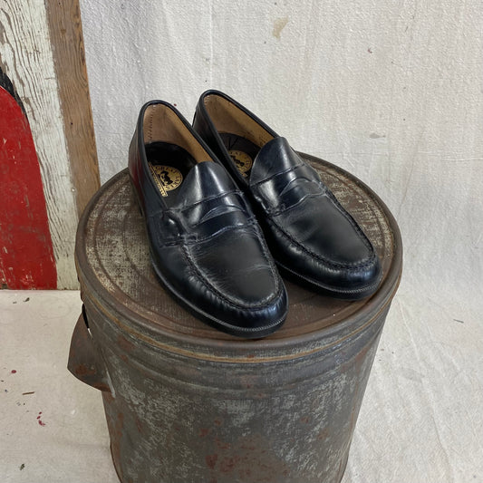 Black Leather Penney Loafer