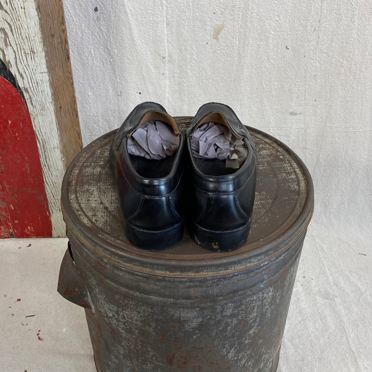 Black Leather Penney Loafer