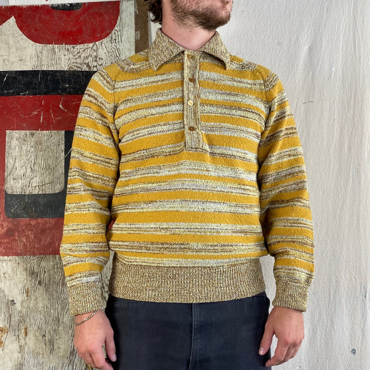 70's Striped Knit