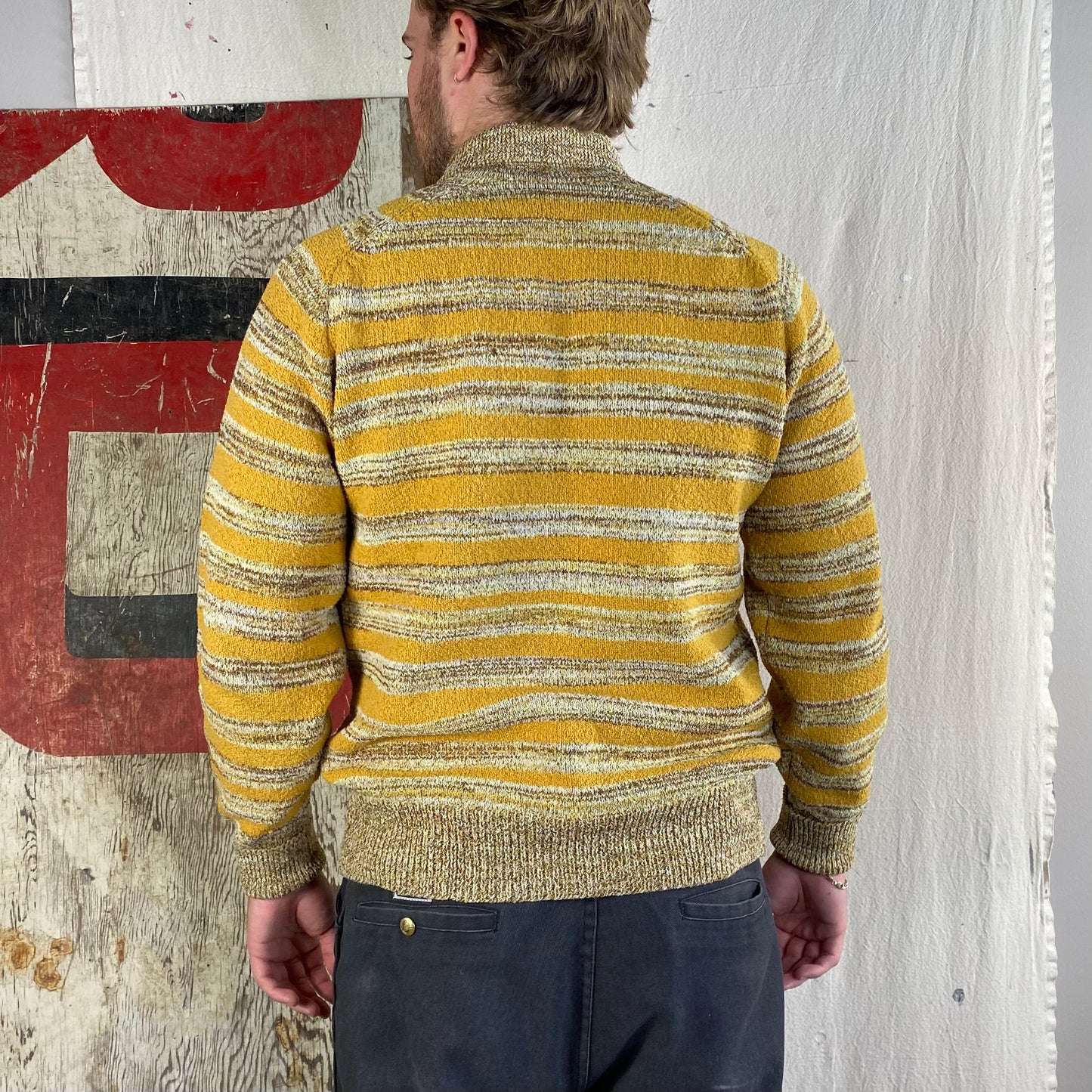 70's Striped Knit