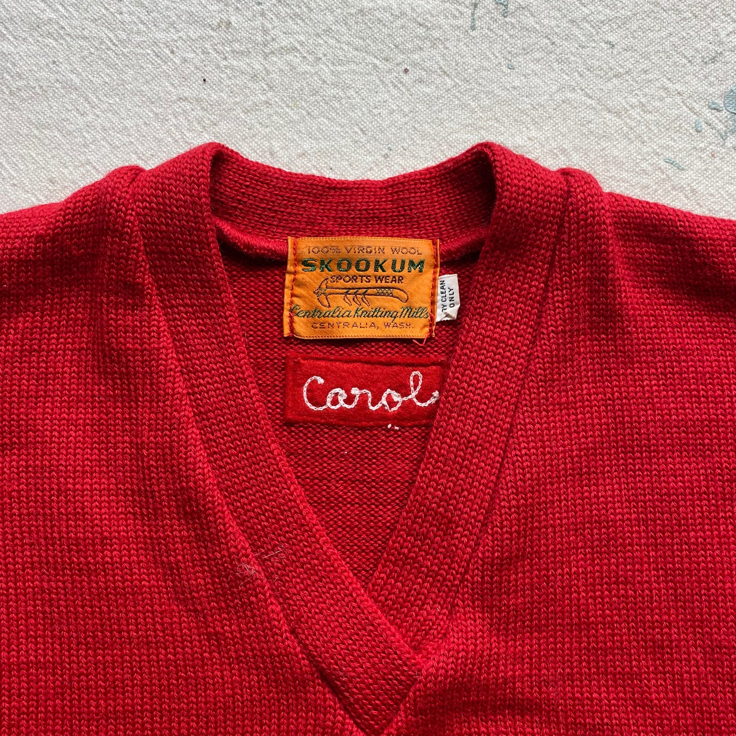 60's Wool Cheerleader Knit