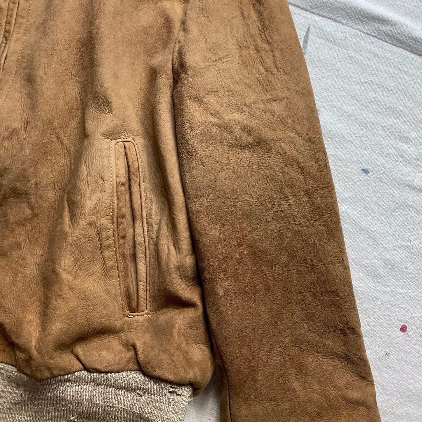 60's Suede Bomber