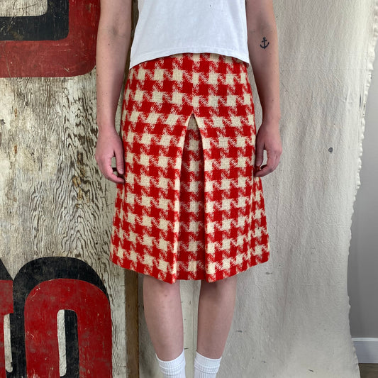 60's Houndstooth  Skirt
