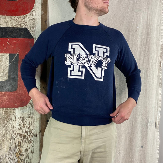 70's Navy Crewneck