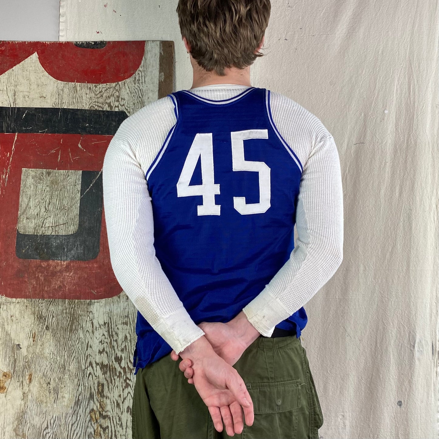 50's Sand Knit Basketball Jersey