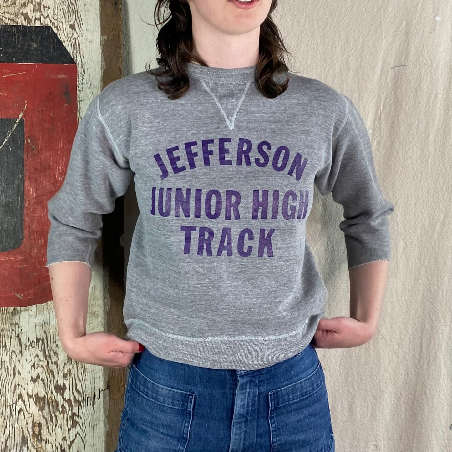 50's Single V Track Crewneck