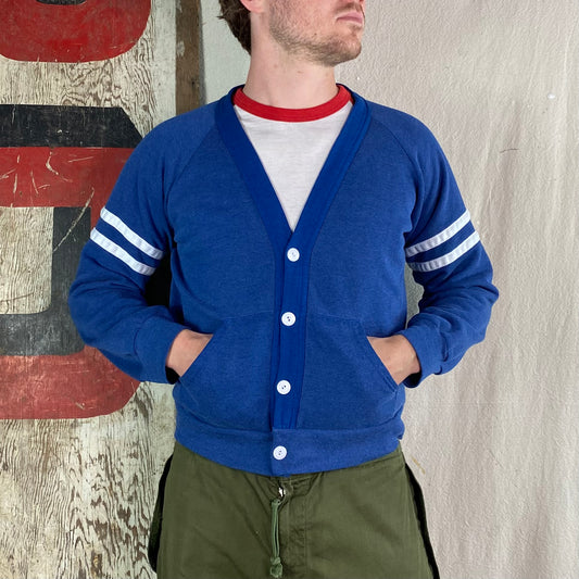 80's Collegiate Cardigan Sweat