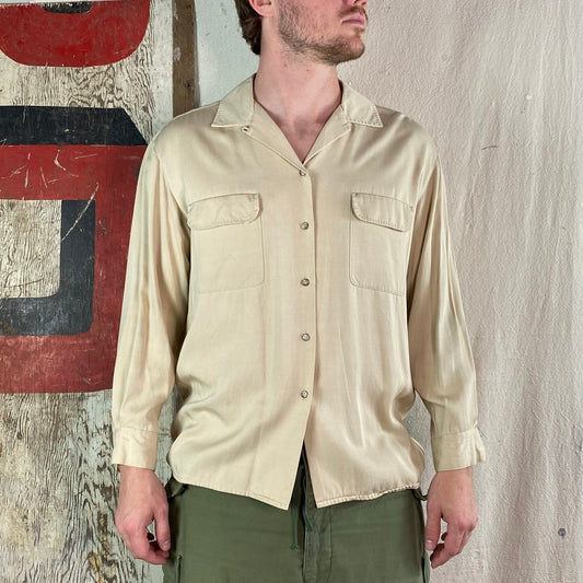50's Loop Collar Gabardine Shirt