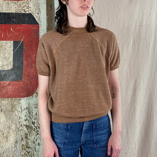 70's Brown Short Sleeve Sweat