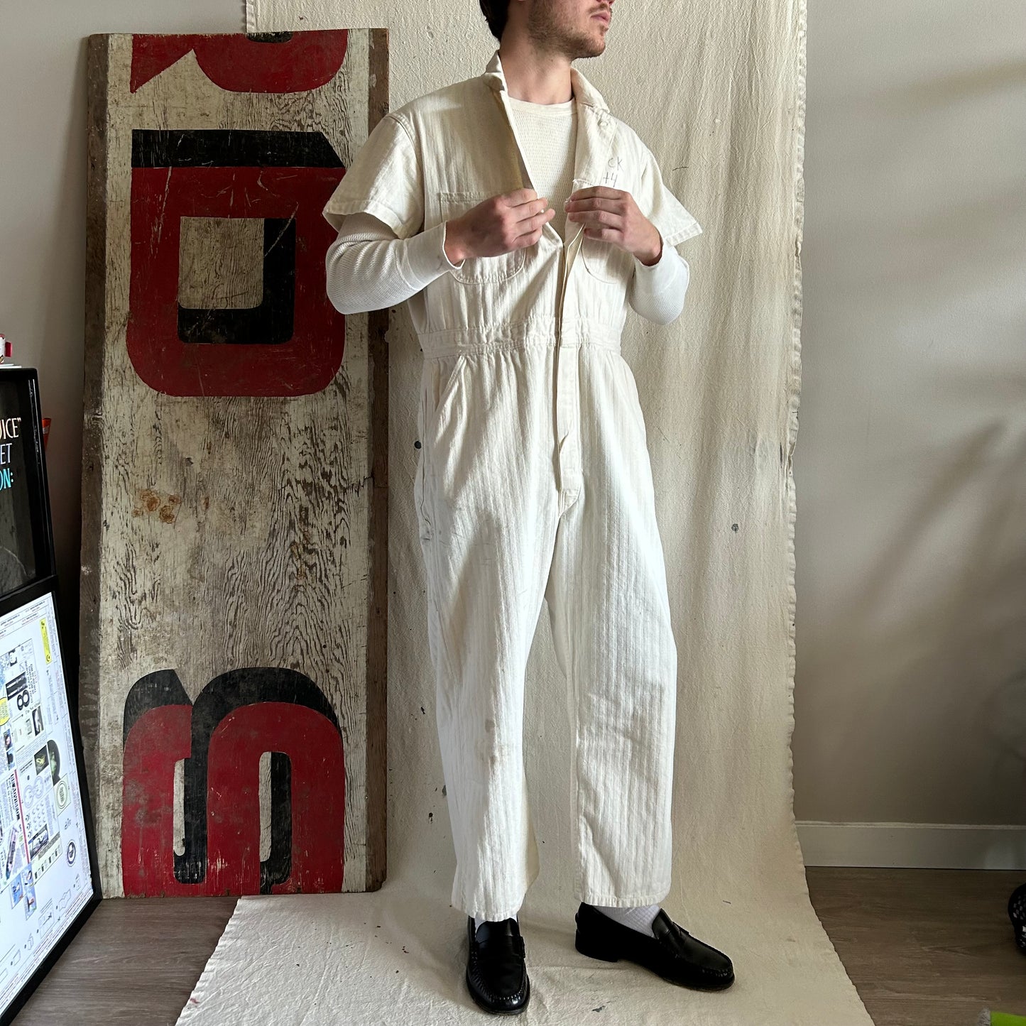 60's HBT Chainstitch Coveralls