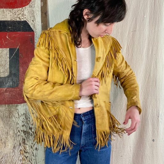 40's Leather Fringe Jacket