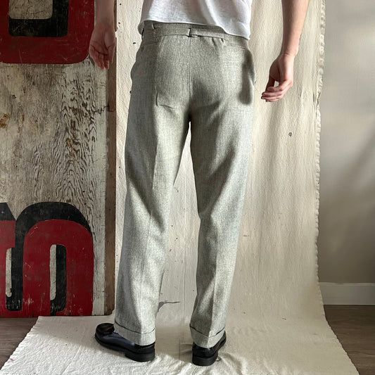 40's Buckleback Wool Trousers